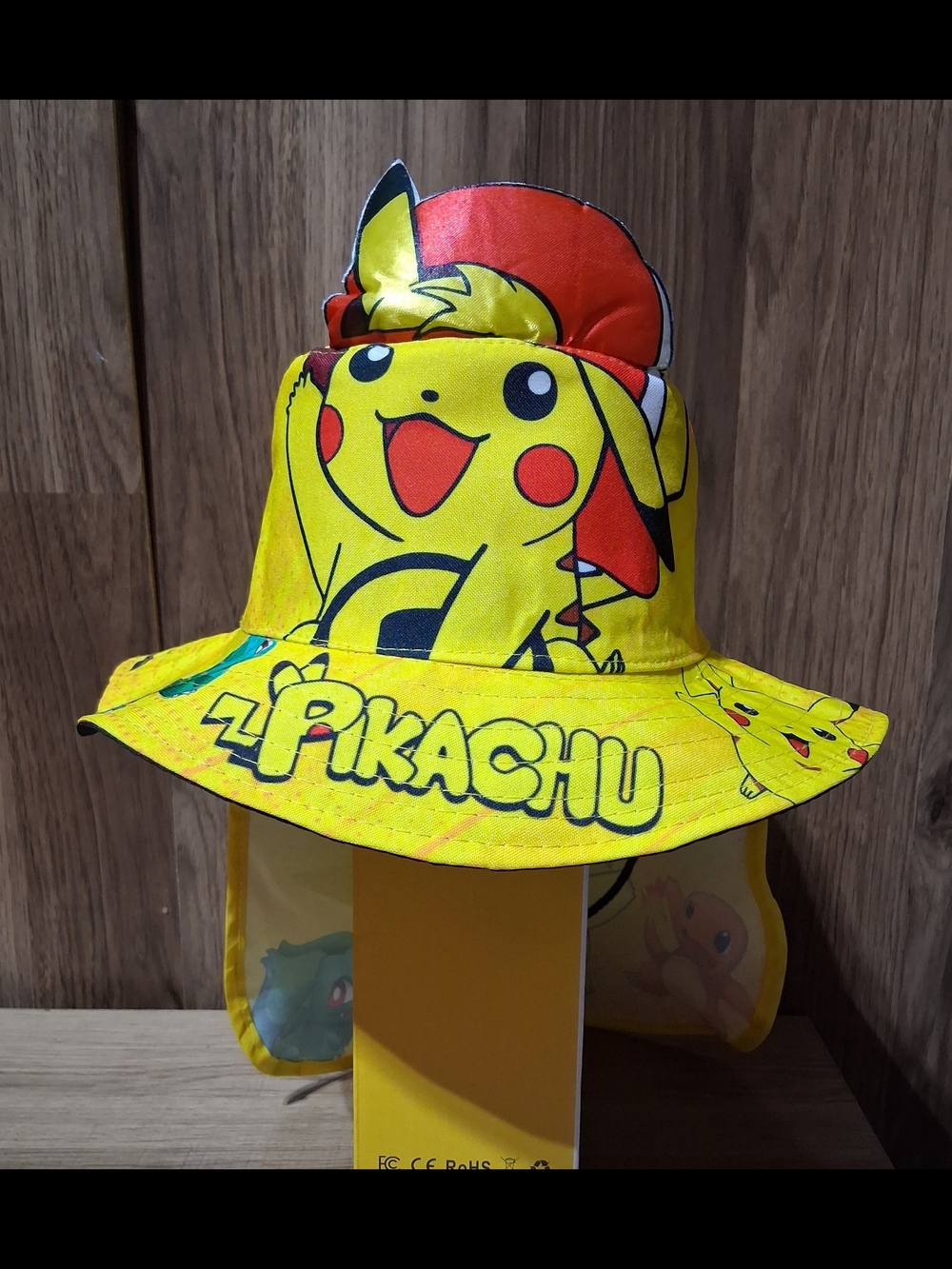 Pikachu Yellow Kids Sun Hat